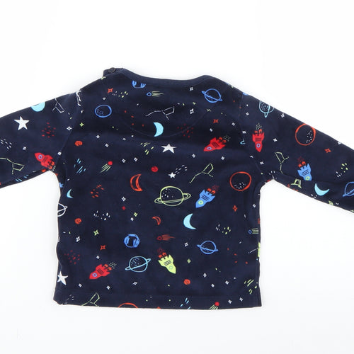 Primark Boys Blue Solid  Cami Pyjama Top Size 9-12 Months