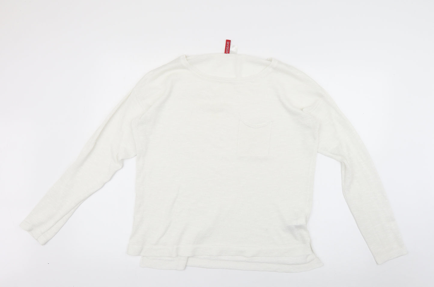 H&M Womens White   Pullover Jumper Size M