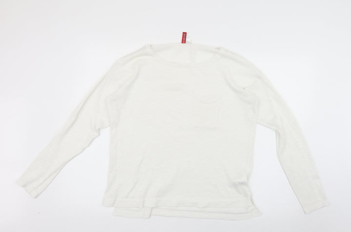 H&M Womens White   Pullover Jumper Size M
