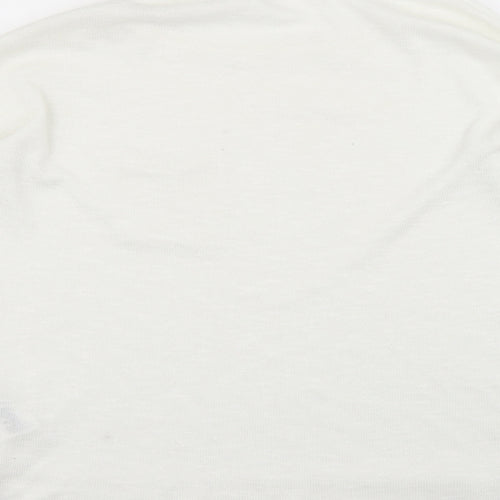H&M Womens White   Pullover Jumper Size M