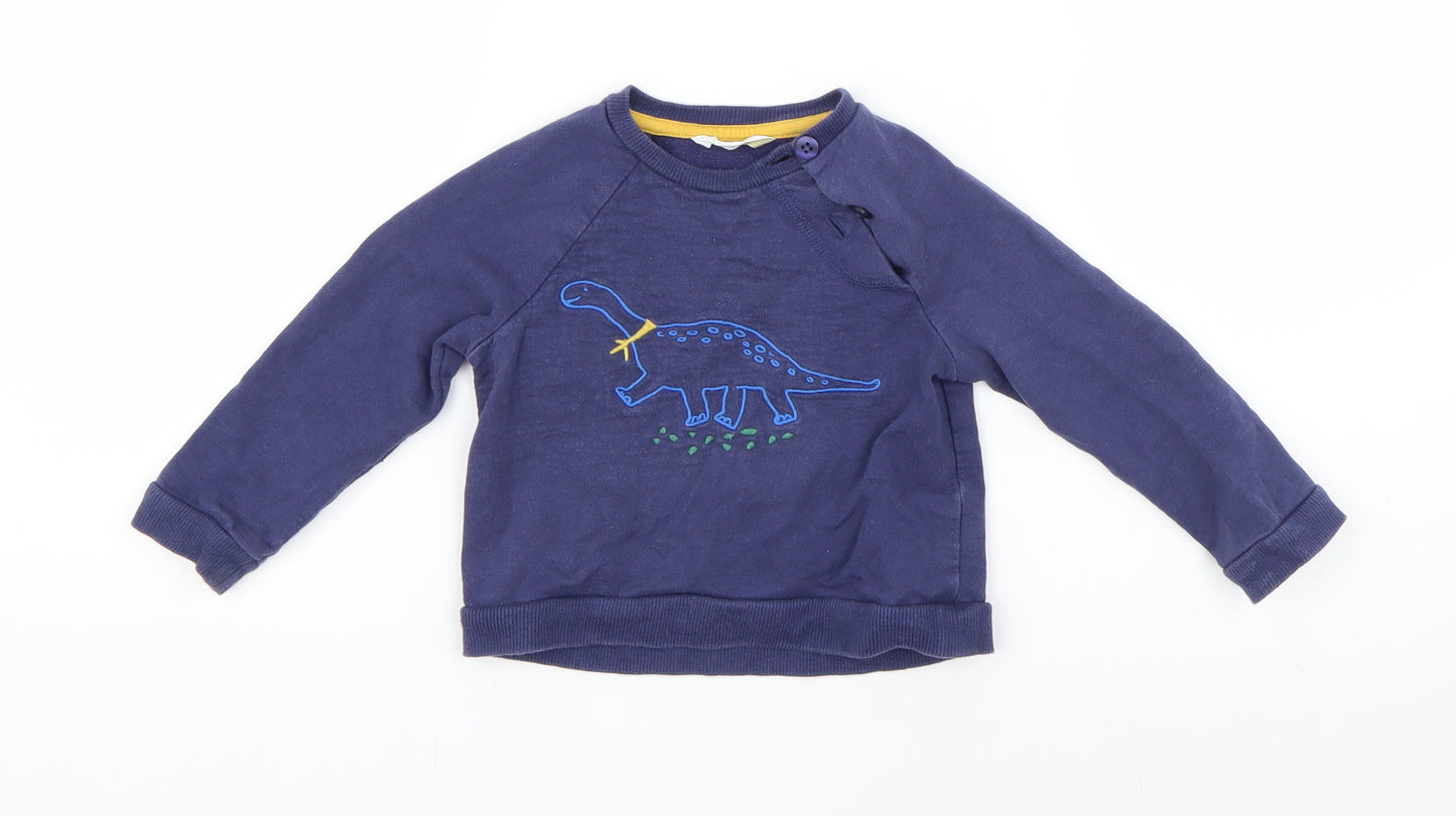 John Lewis Baby Black   Pullover Jumper Size 12-18 Months