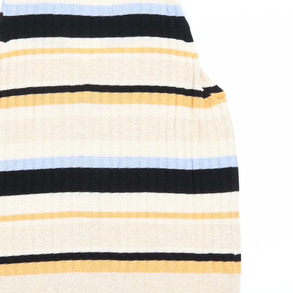 Marks and Spencer Womens Multicoloured Striped  Basic Tank Size 12