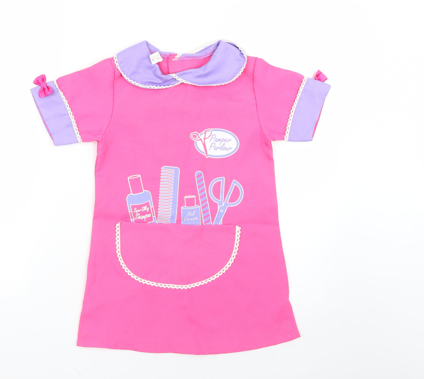 Preworn Girls Pink   Skater Dress  Size 4-5 Years  - costume