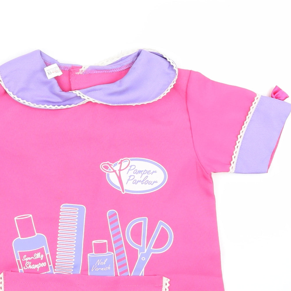 Preworn Girls Pink   Skater Dress  Size 4-5 Years  - costume