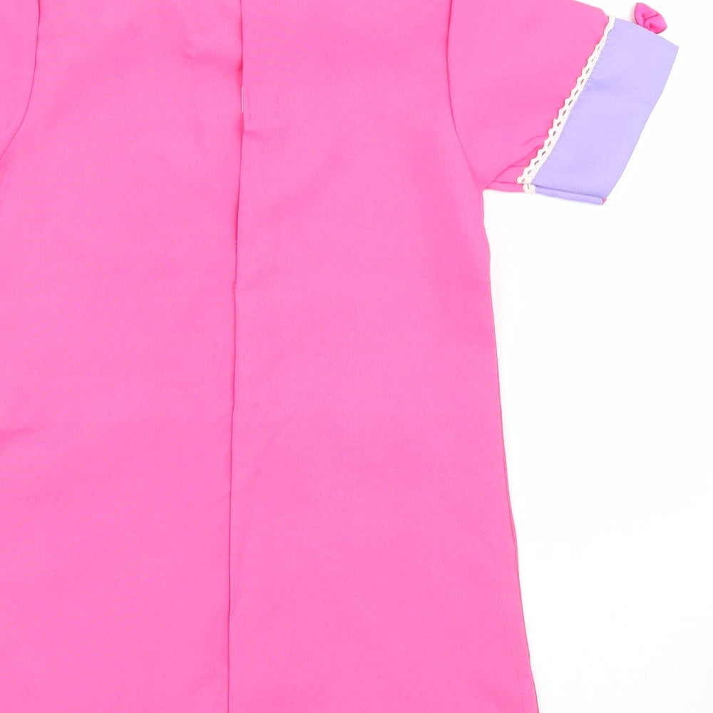 Preworn Girls Pink   Skater Dress  Size 4-5 Years  - costume