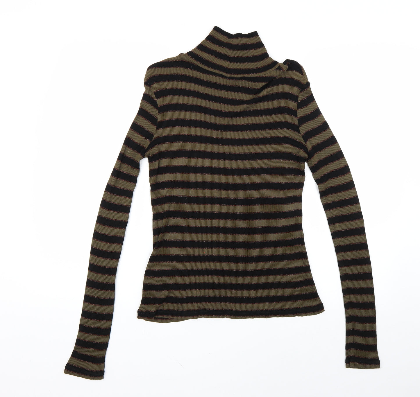 AllSaints Womens Multicoloured Striped  Pullover Jumper Size M