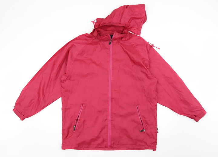 jrc collection Womens Red Anorak Coat Size S