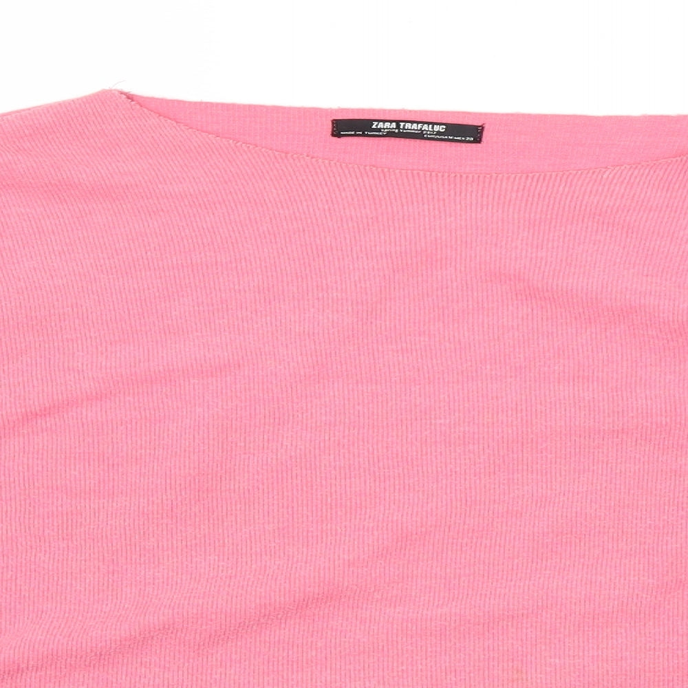 zara trafaluc Womens Pink   Pullover Jumper Size M