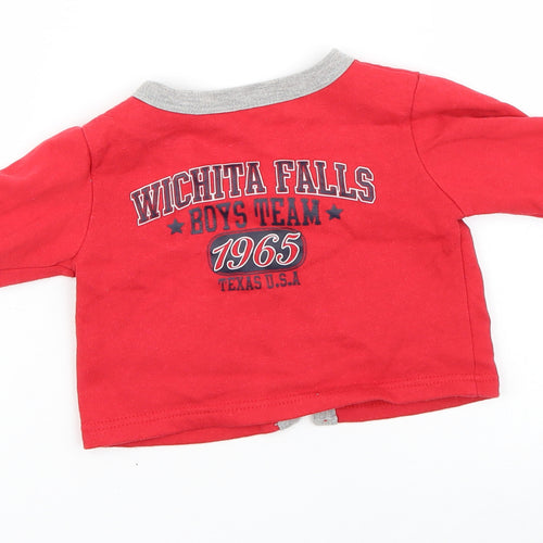 Earlydays Baby Red   Cardigan Jumper Size 9-12 Months