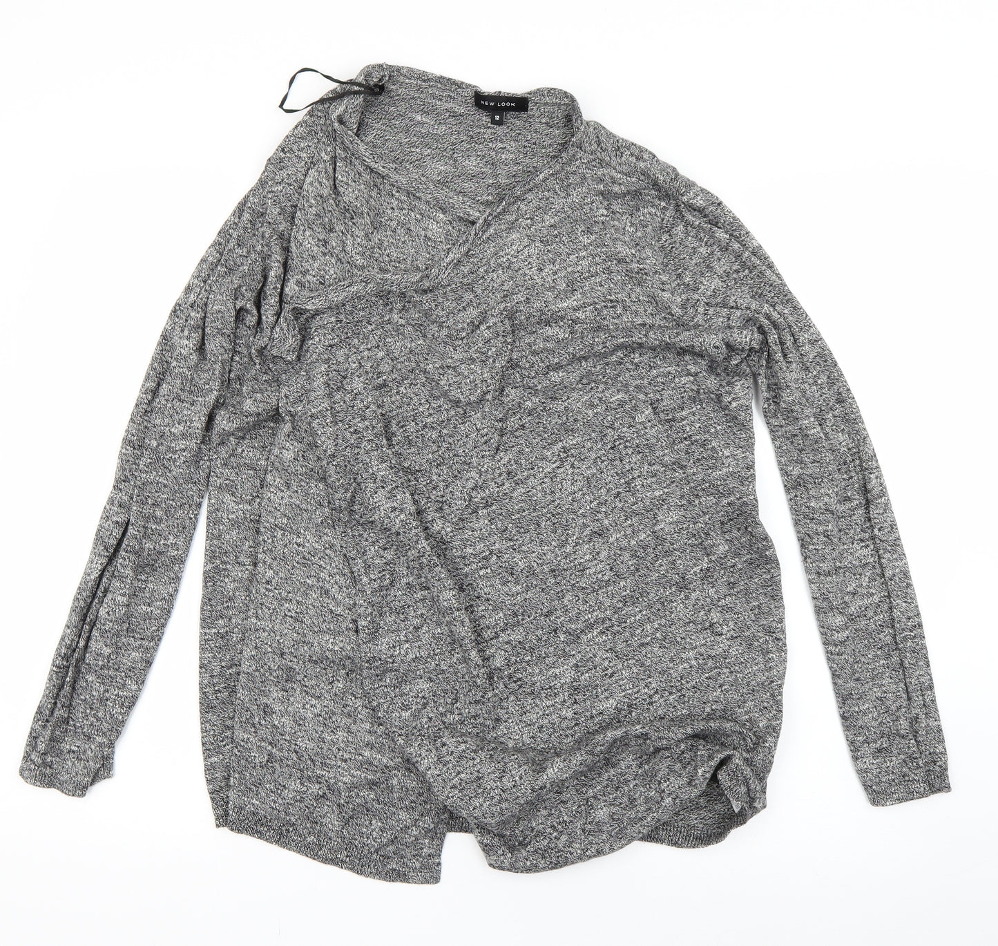 New Look Womens Grey   Cardigan Jumper Size 12