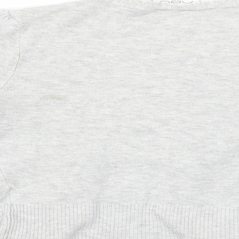 New Look Womens Grey   Cardigan Jumper Size 6