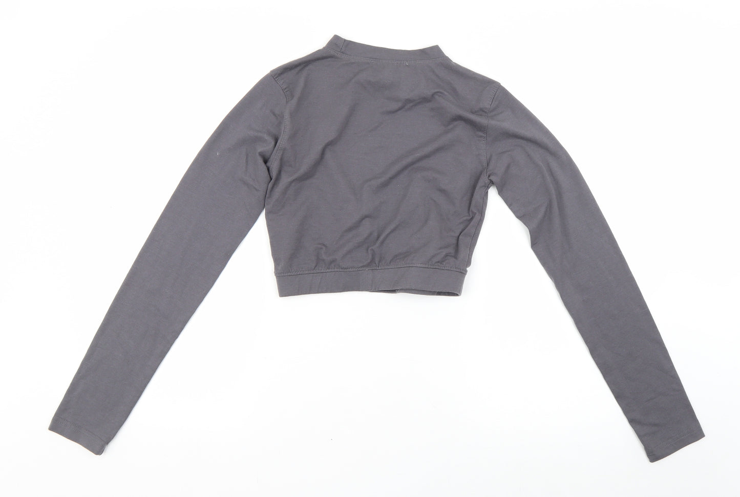 Missguided Womens Grey   Pullover Sweatshirt Size 6