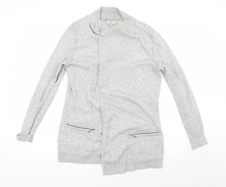 cc Womens Grey Cardigan Jumper Size S