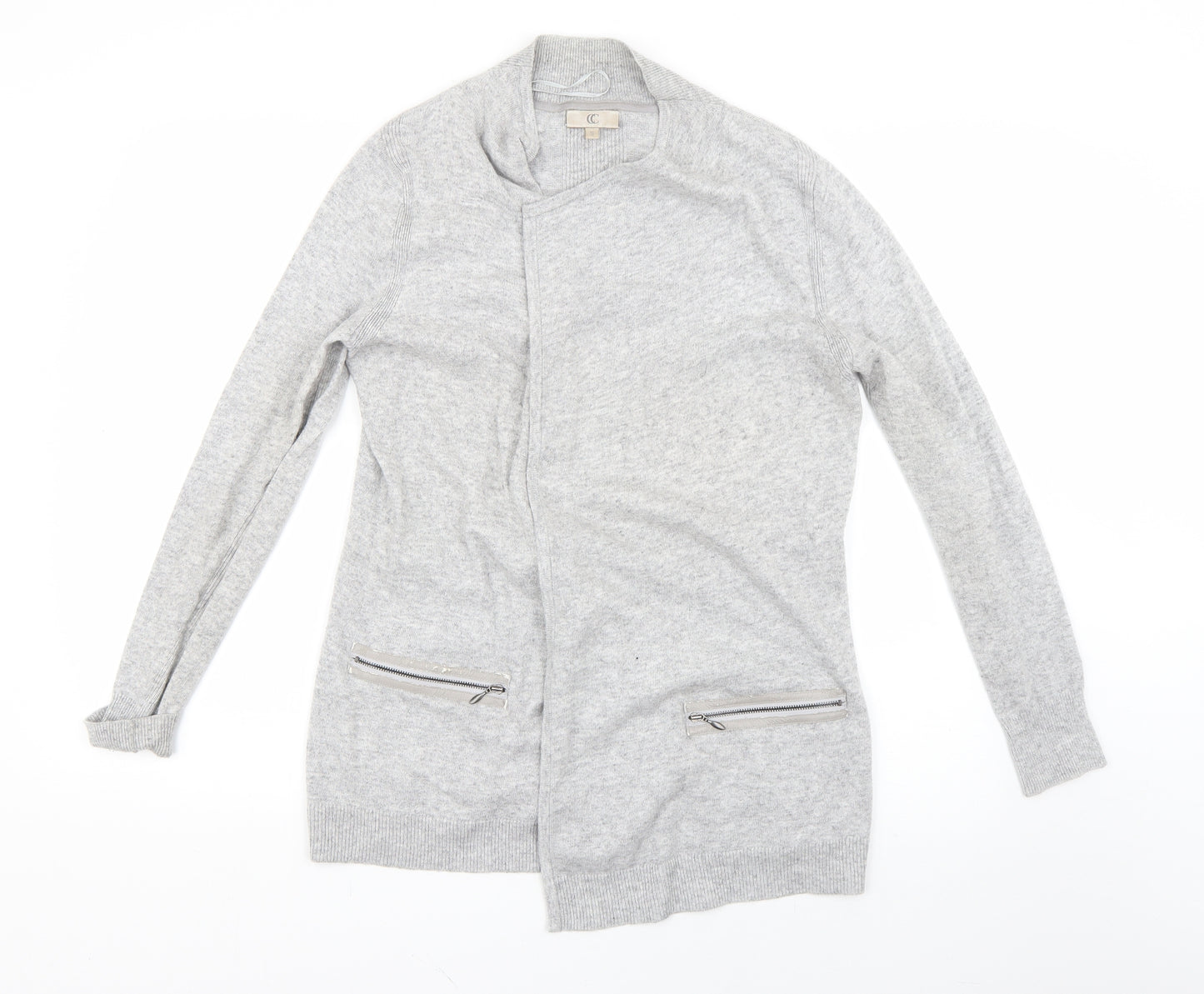cc Womens Grey   Cardigan Jumper Size S