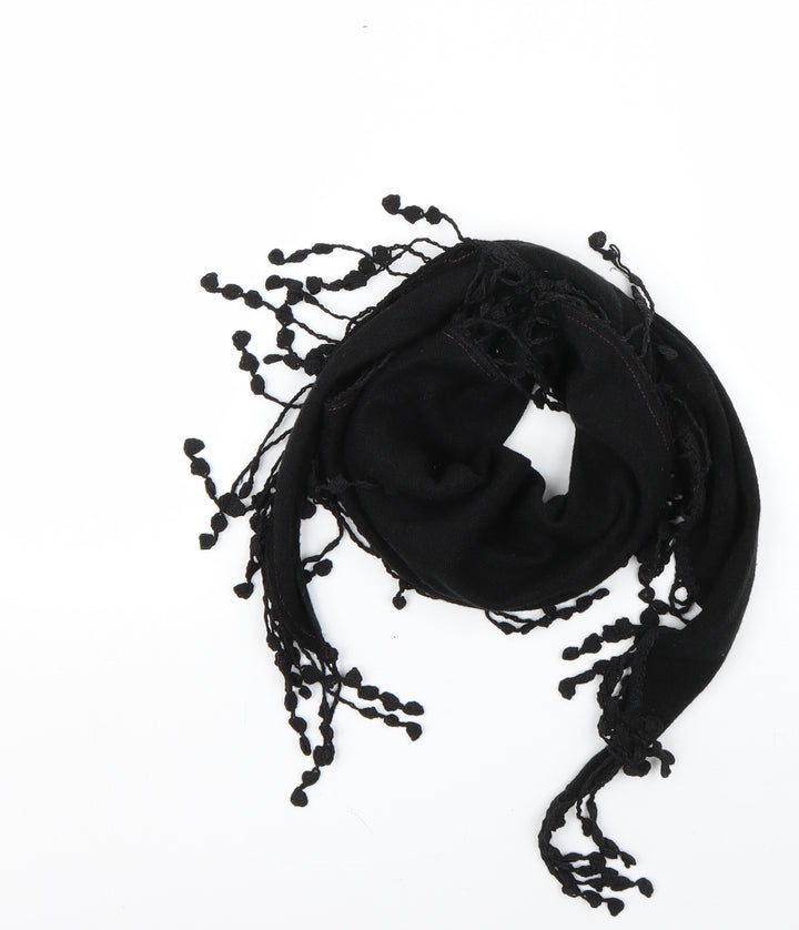 Preworn Womens Black    Scarf