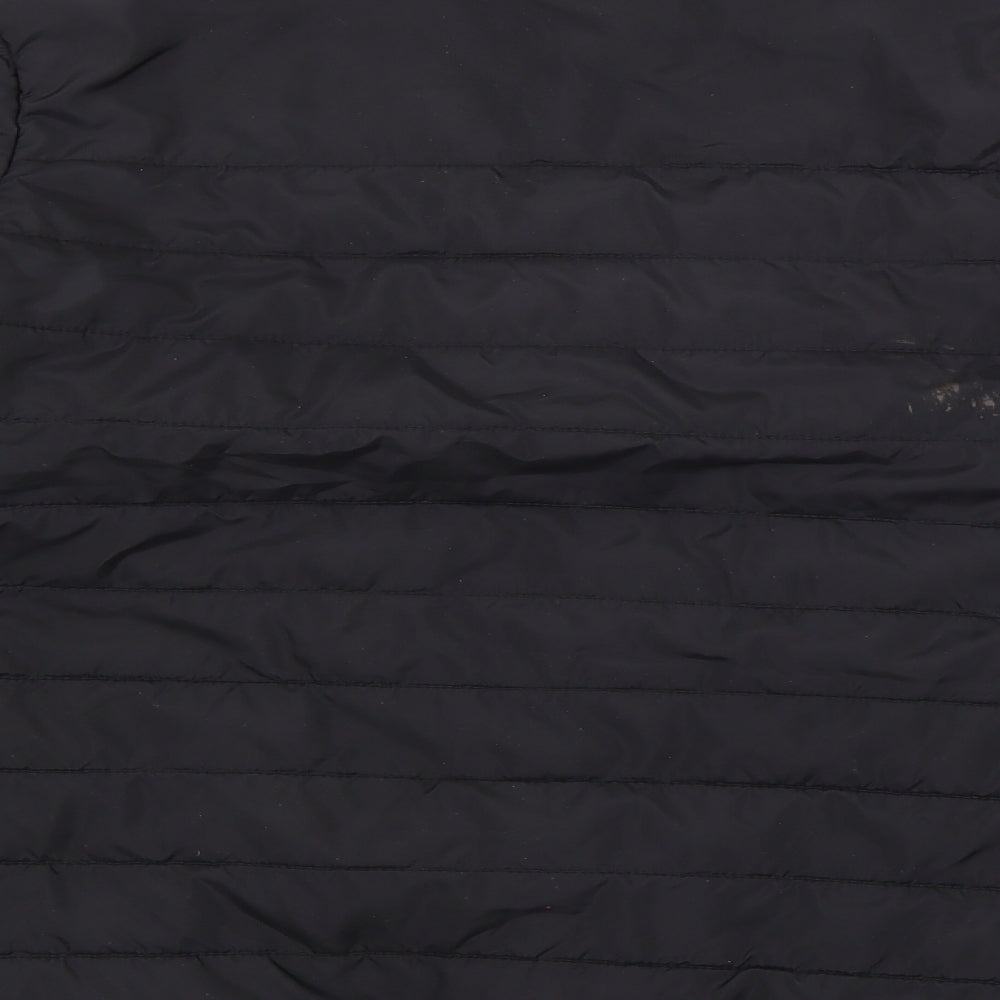 George Mens Black   Puffer Jacket Coat One Size