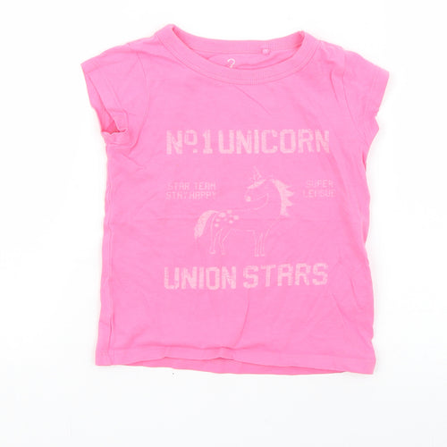 NEXT Girls Pink   Basic T-Shirt Size 3 Years