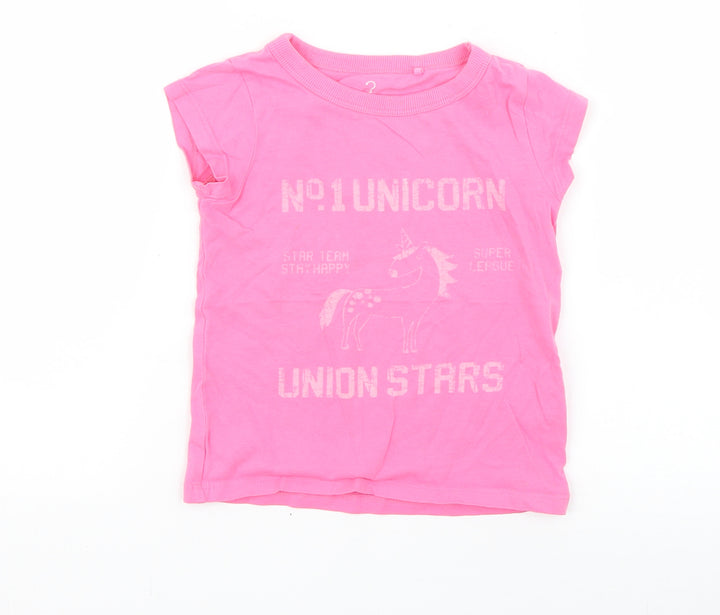 NEXT Girls Pink   Basic T-Shirt Size 3 Years
