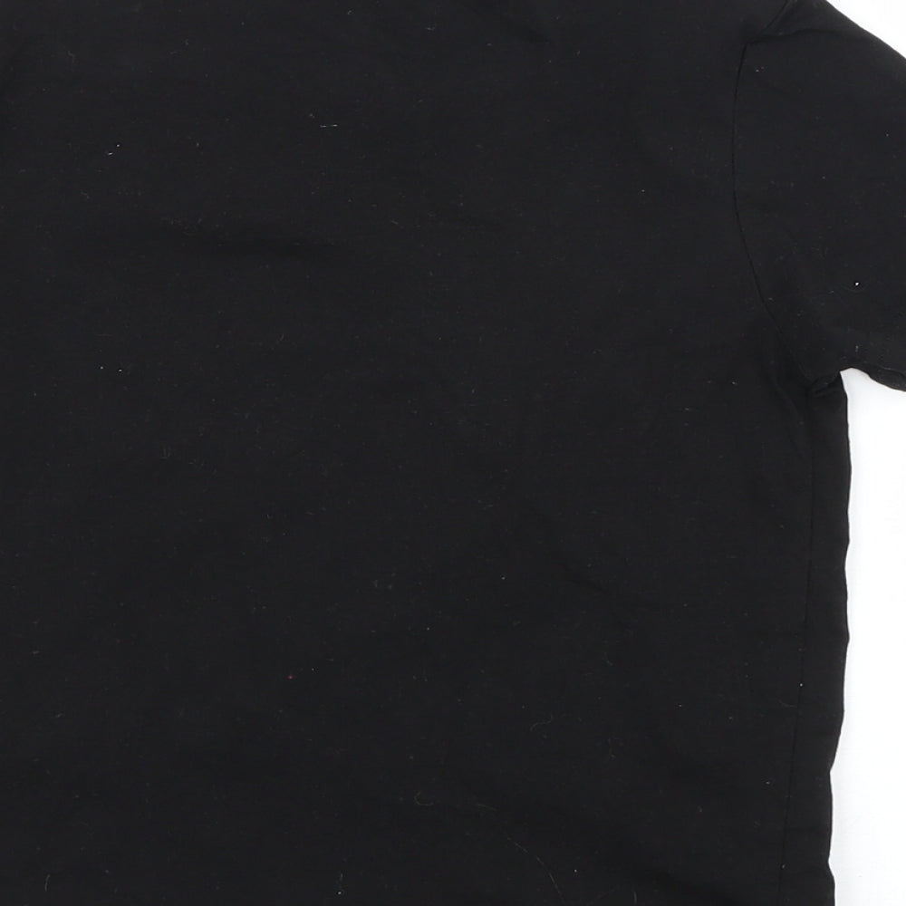 SheIn Boys Black   Basic T-Shirt Size 7 Years