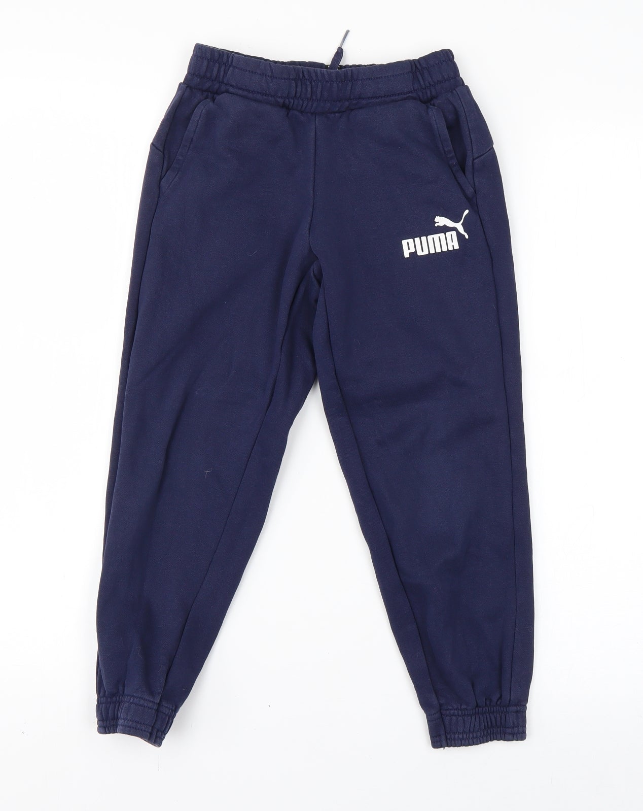 PUMA Boys Blue   Jogger Trousers Size 7-8 Years