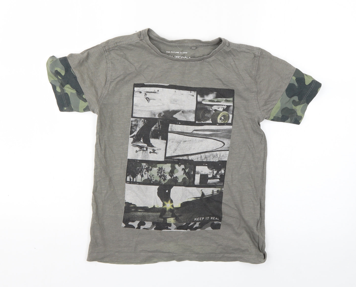 NEXT Boys Green   Basic T-Shirt Size 7 Years