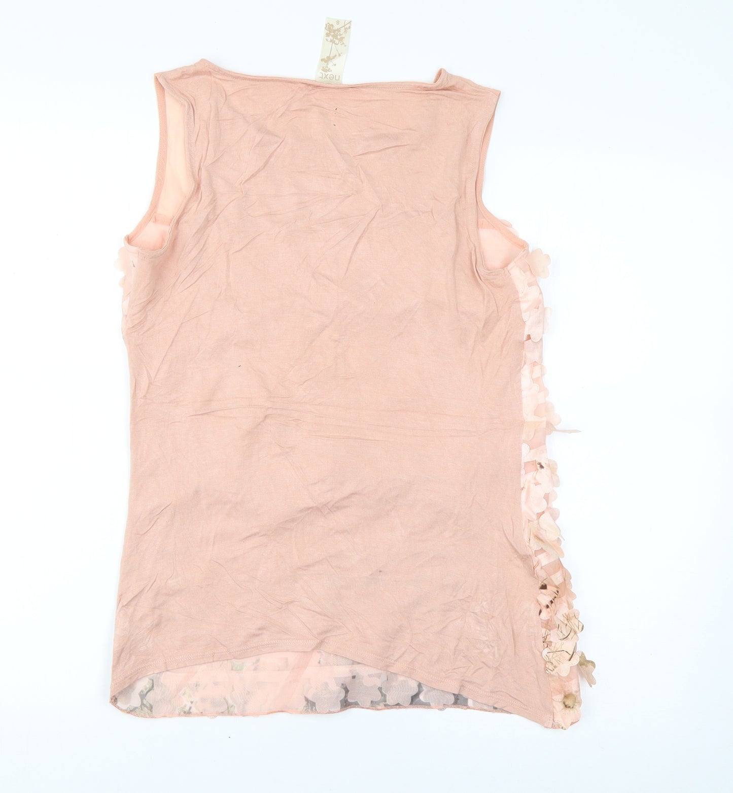 NEXT Womens Pink Houndstooth  Basic Tank Size 8