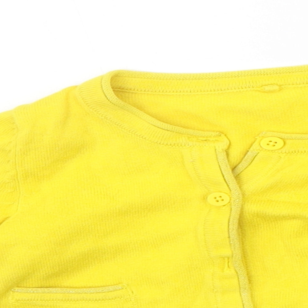 Marks and Spencer Baby Yellow   Cardigan Jumper Size 12-18 Months