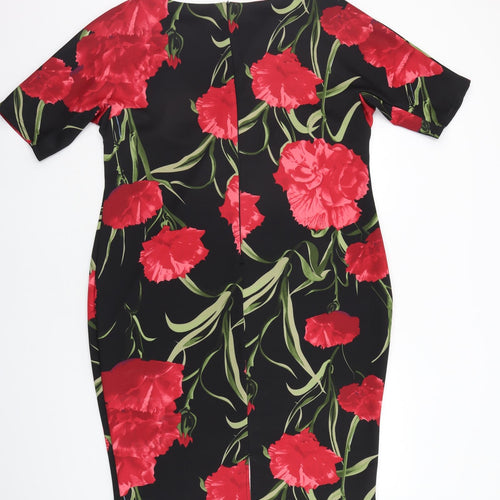 AX Paris Womens Black Floral  A-Line  Size 24