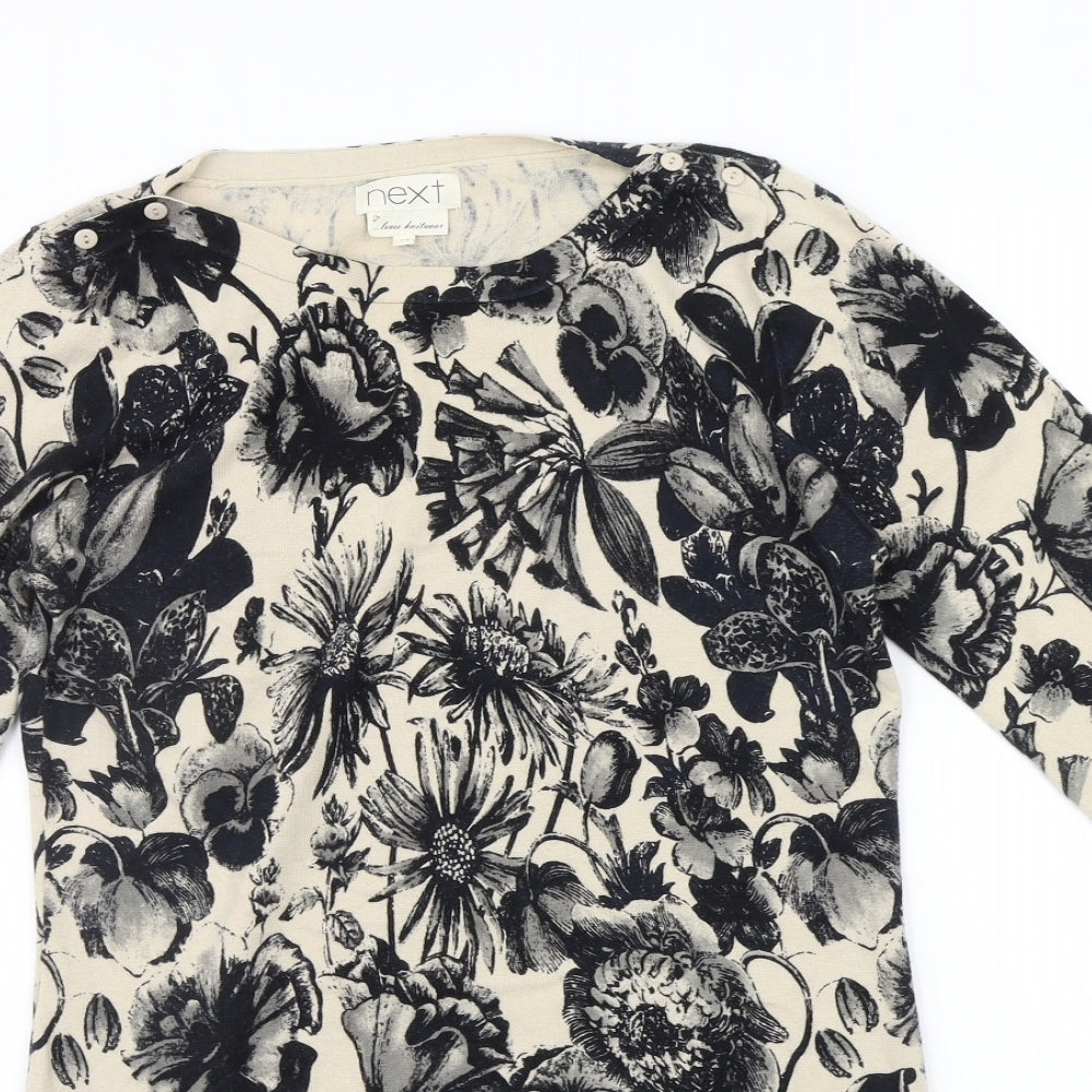 NEXT Womens Beige Floral  Jacket Dress  Size 12