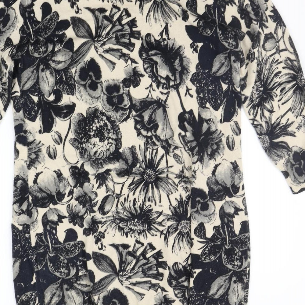 NEXT Womens Beige Floral  Jacket Dress  Size 12