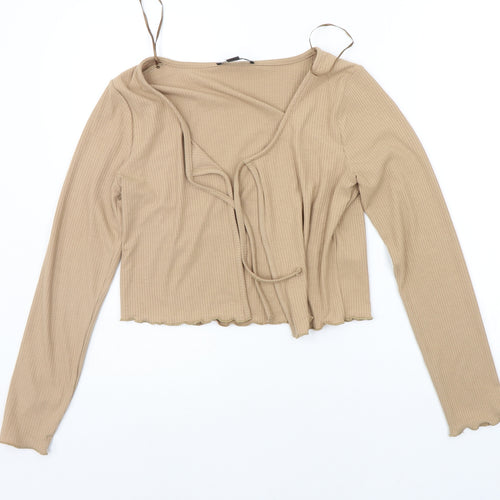 Primark Womens Beige   Cardigan Jumper Size S