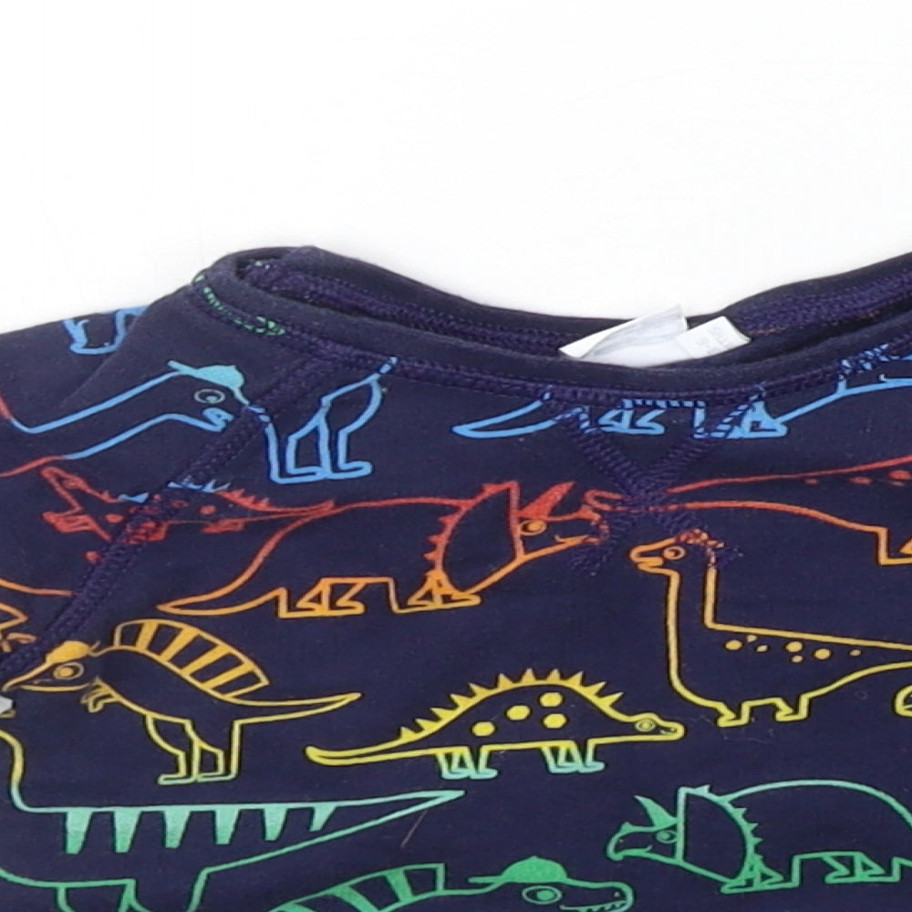 Blue Zoo Baby Blue Geometric  Pullover Jumper Size 3-6 Months  - DINOSAUR