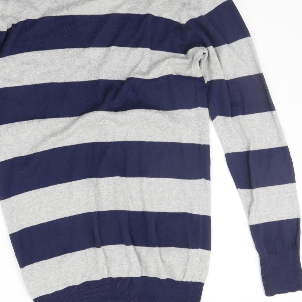 Atmosphere Womens Blue Striped  Cardigan Jumper Size 12