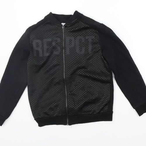 Minoti Girls Black   Jacket Coat Size 11-12 Years