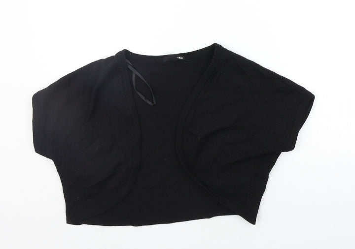 H&M Womens Black   Cardigan Jumper Size L
