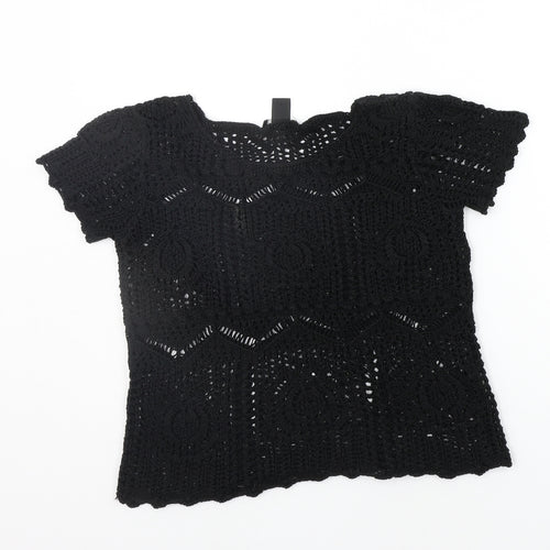 H&M Womens Black   Pullover Jumper Size S