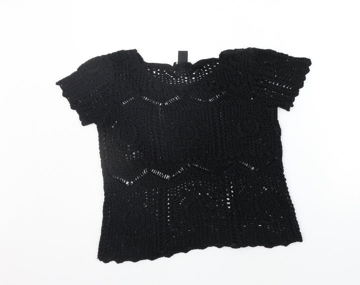 H&M Womens Black Pullover Jumper Size S