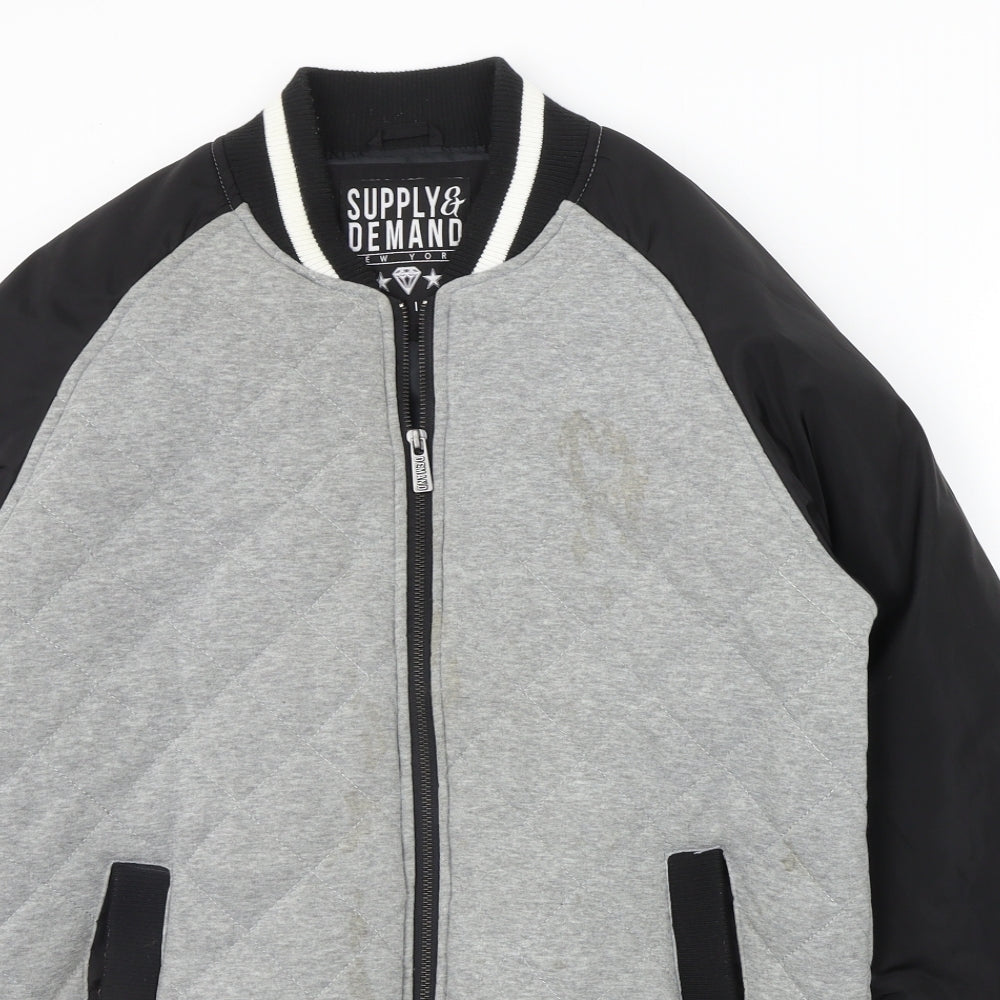 SUPPLY & DAMAND Mens Grey   Jacket Coat Size M