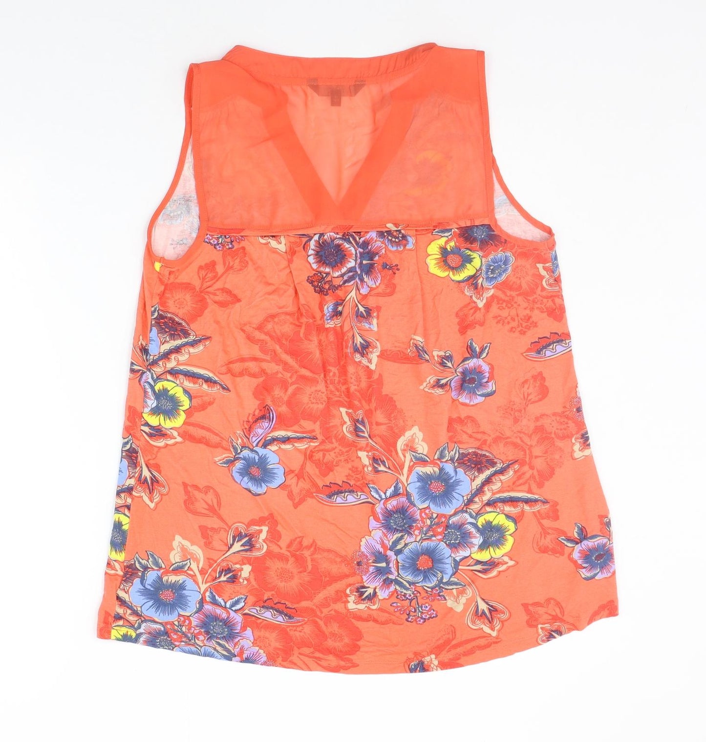 NEXT Womens Orange Fair Isle  Basic Blouse Size 10