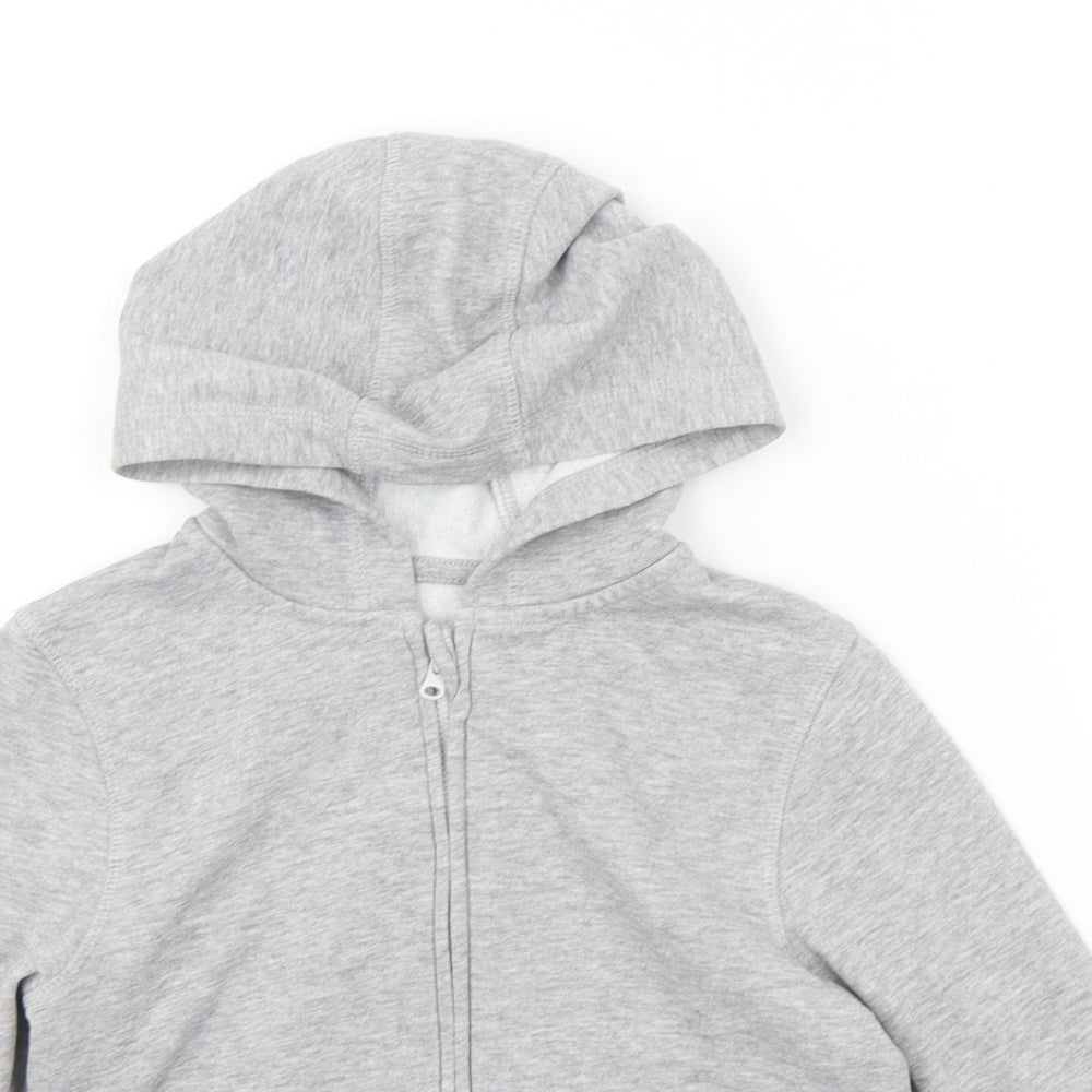 George Boys Grey   Full Zip Hoodie Size 6-7 Years