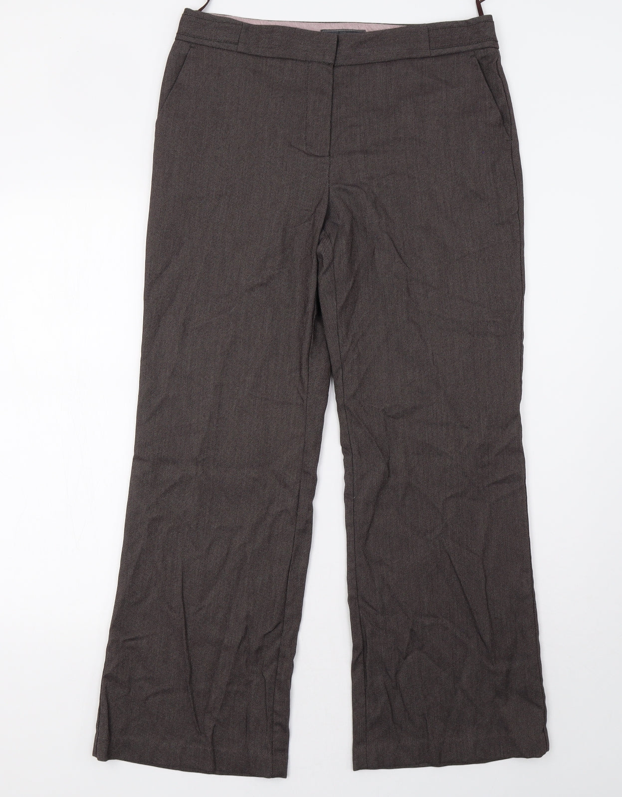 NEXT Womens Brown   Trousers  Size 12 L31 in