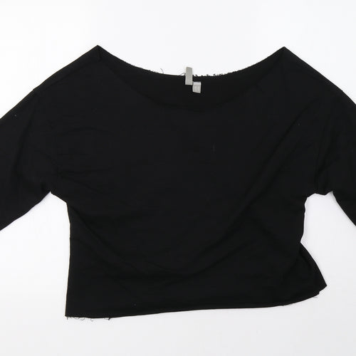ASOS Womens Black   Pullover Sweatshirt Size 8