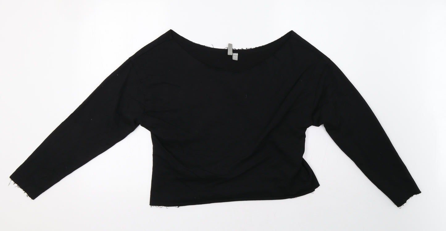 ASOS Womens Black   Pullover Sweatshirt Size 8