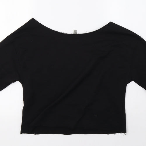 ASOS Womens Black   Pullover Sweatshirt Size 8