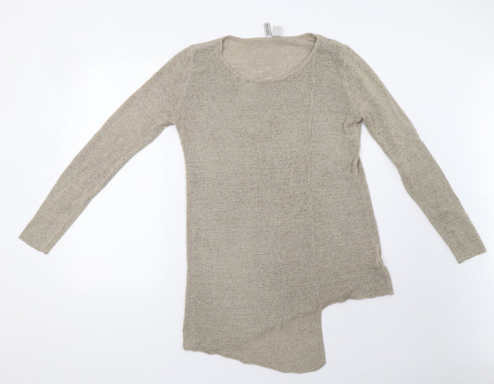 H&M Womens Beige Pullover Sweatshirt Size S