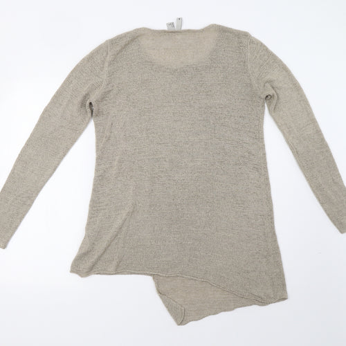 H&M Womens Beige   Pullover Sweatshirt Size S
