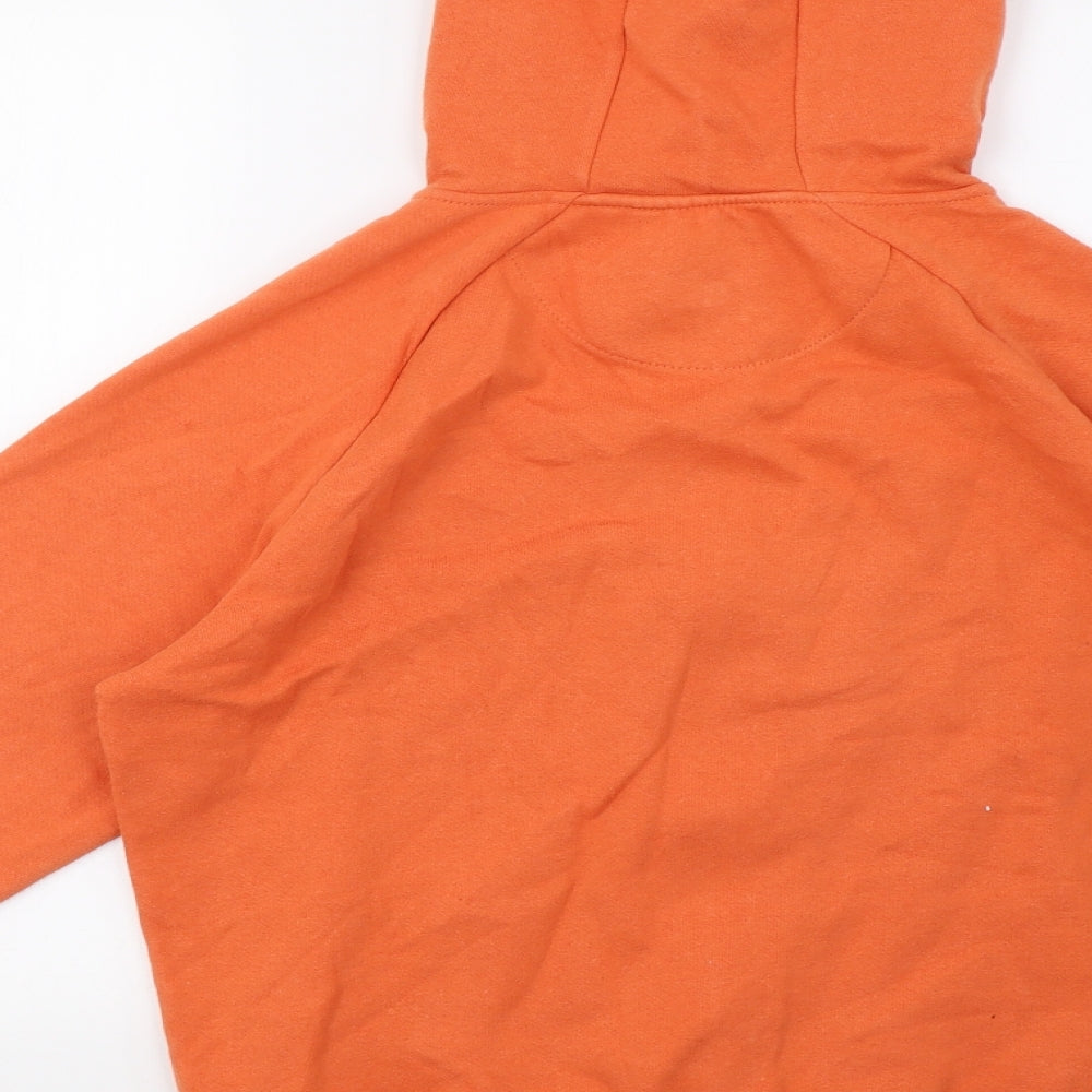 Cedar Wood State Mens Orange   Full Zip Hoodie Size M