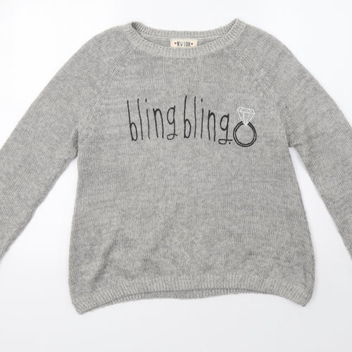 newlook Womens Grey   Pullover Sweatshirt Size 14