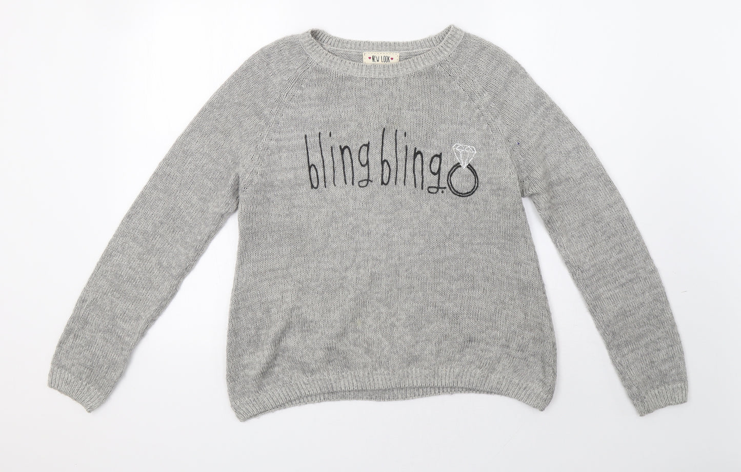 newlook Womens Grey   Pullover Sweatshirt Size 14