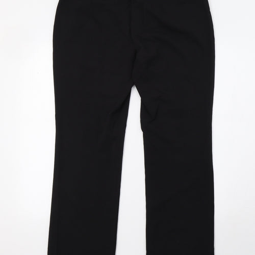 M&Co Womens Black   Trousers  Size 12 L32 in